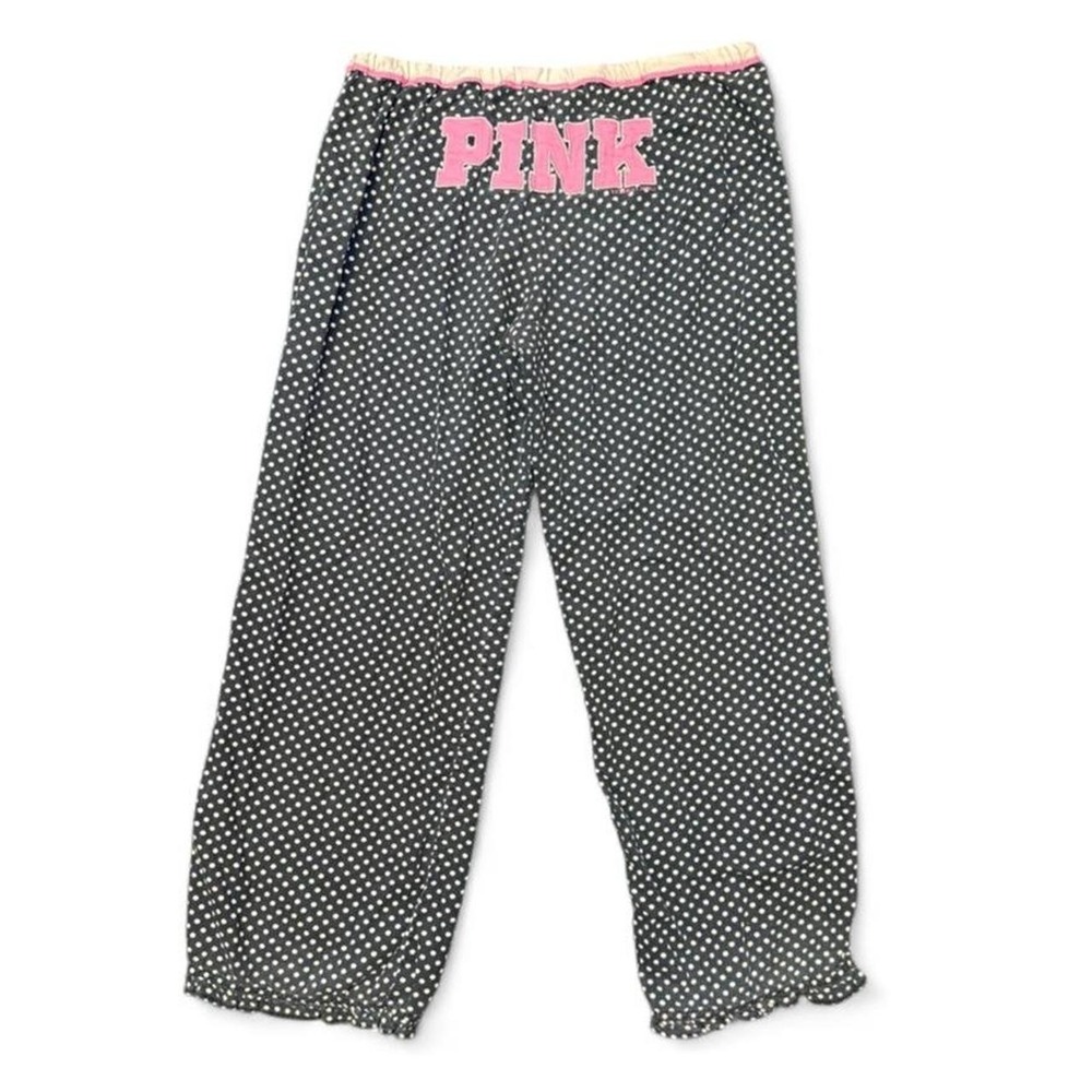 Y2K Victoria's Secret PINK polka dot lounge capri pants  Size: L